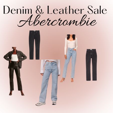 My top picks from the Abercrombie leather and denim pant sale! 
25% off denim and leather pants plus an additional 15% off when you use code DENIMAF until February 6th 

#LTKunder100 #LTKsalealert #LTKSale