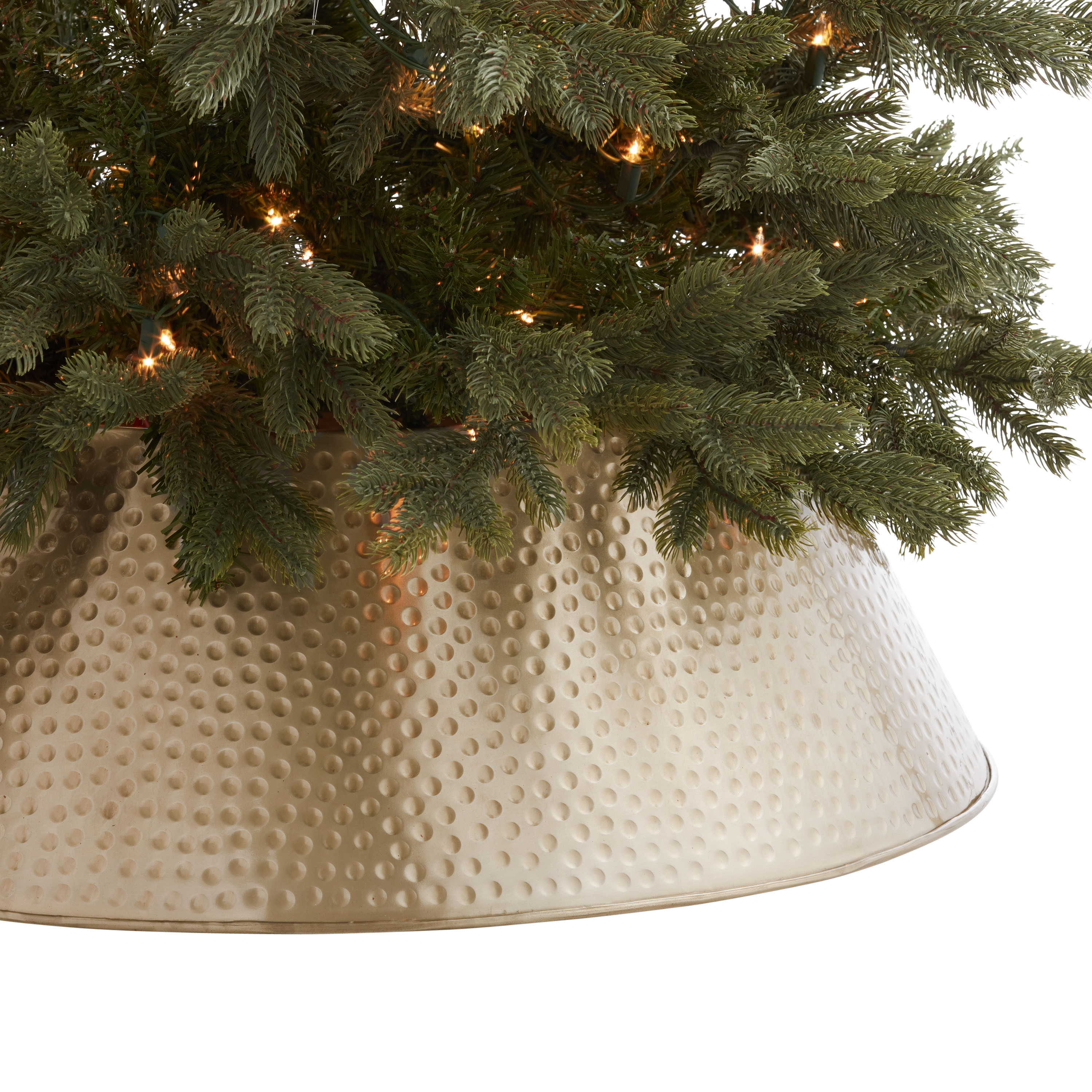 Gold Hammered Metal Tree Collar - World Market | World Market