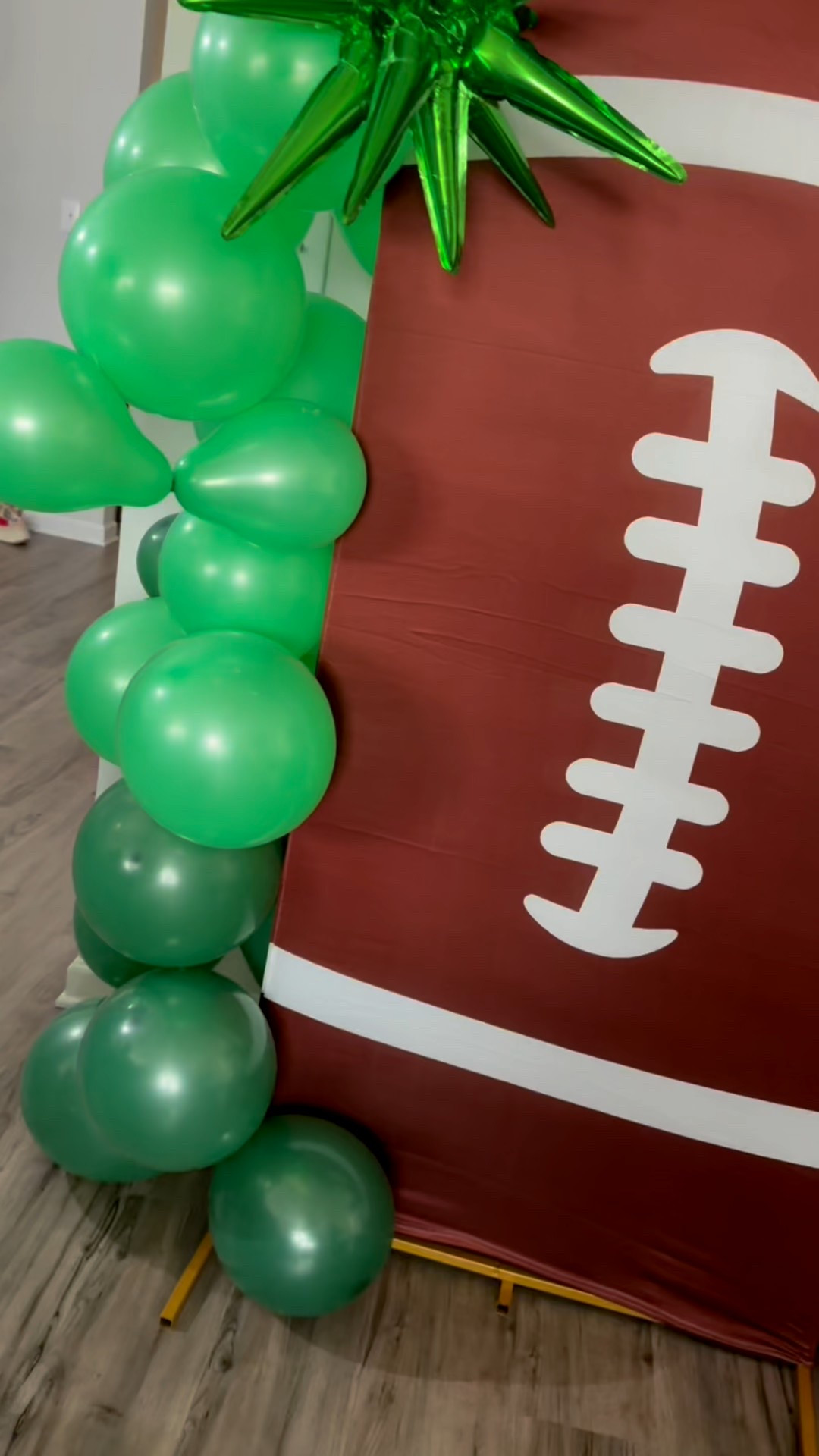 DIY BALLON ARCH + BACKDROP FOR PARTIES!

I’m a sucker for party decorations! And balloon arches are my favorite 😍 
Here is how you can achieve the same look! The best part? It’s all from Amazon!
Start by building your arch frames, then slide on the themed covers. Stack your balloons in clusters, twisting sets of 2 as you go. (Pro tip: tie two balloons together when you blow them up) Use glue dots and uninflated long skinny balloons to tie everything together and secure it to the arch with pliers. 

Save this and grab everything you need from my LTK!

#balloonarch #partydecor #footballvibes #partythemes #photobackdrop