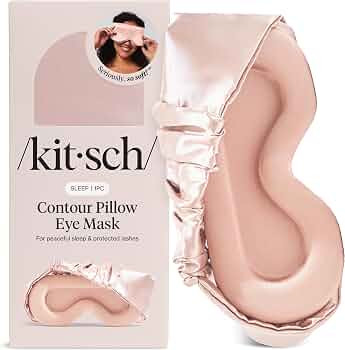 Kitsch Contour Pillow Eye Mask \u2013 Softer Than Silk Eye Masks for Sleep, Blindfold Sleep Masks... | Amazon (US)