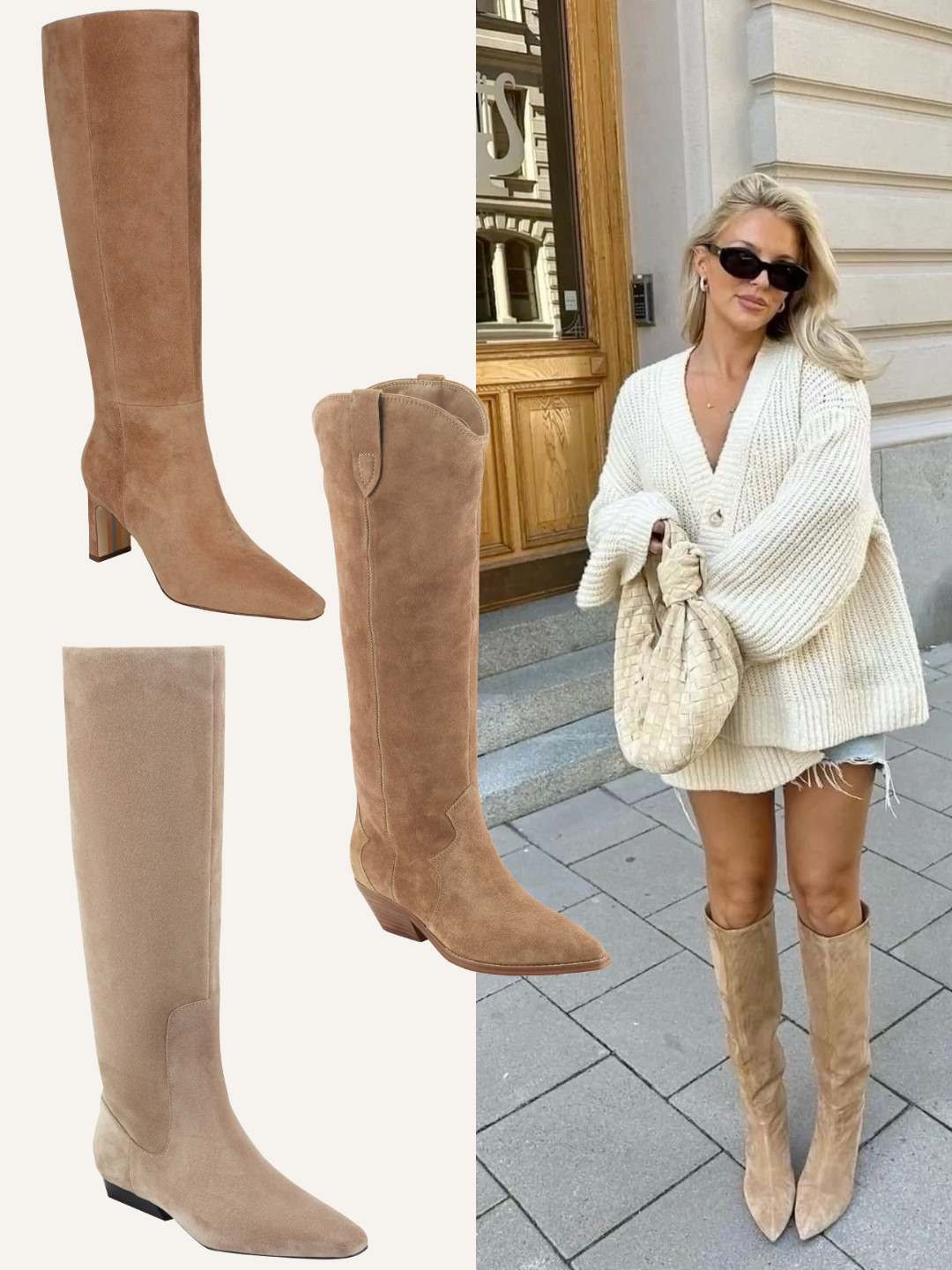 Neutral suede boots for Fall 

 #LTKSeasonal
