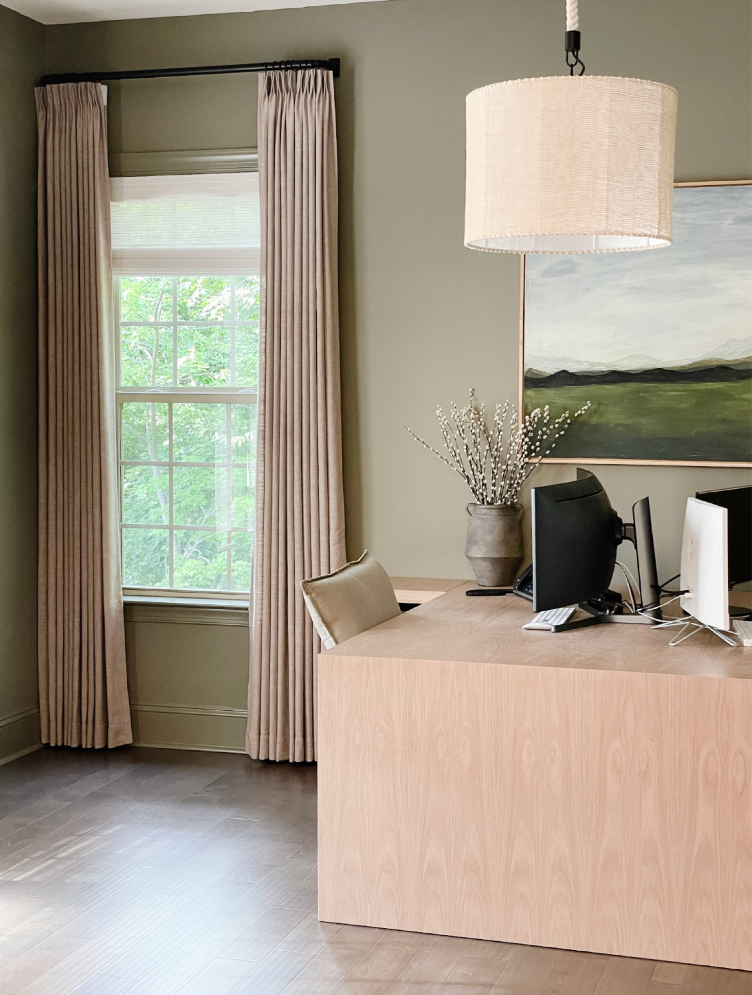 The curtains I used: gray beige 52 w x 108L

#LTKhome