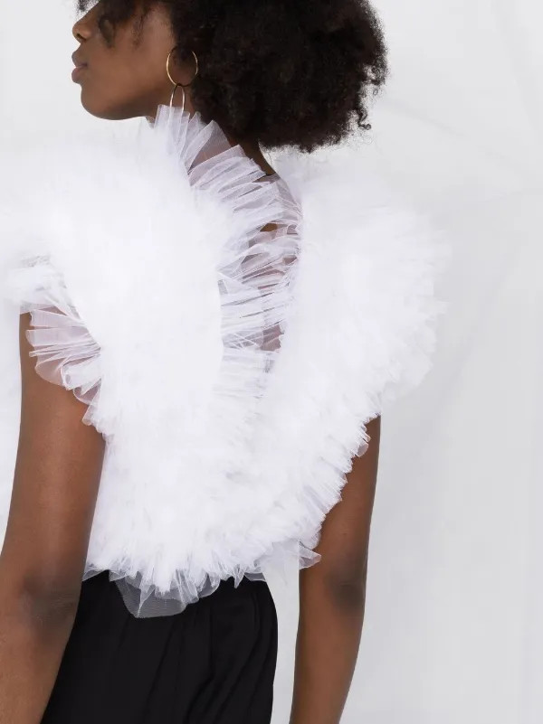 Alchemyx Lia Aram ruffled sleeveless bodysuit | Farfetch Global