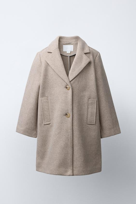 LONG WOOL BLEND COAT | Zara US
