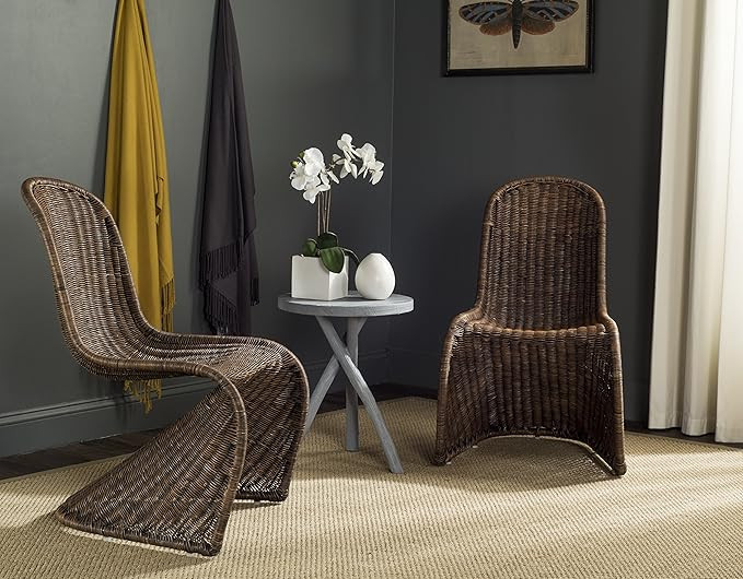 Safavieh Home Collection Tana Wicker Side Chair | Amazon (US)