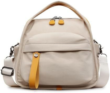 Women's Elegant Solid Color Shoulder Bag Fashionable Zipper Crossbody Bags Soft Top Handle Handba... | Amazon (US)