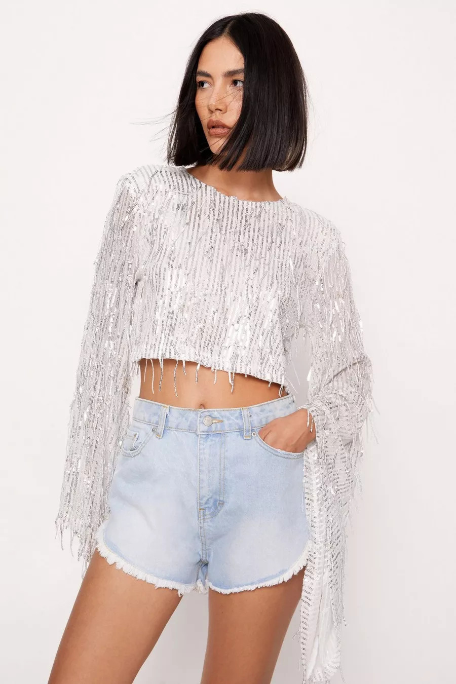 Tassel Sequin Fringe Top | Nasty Gal (US)
