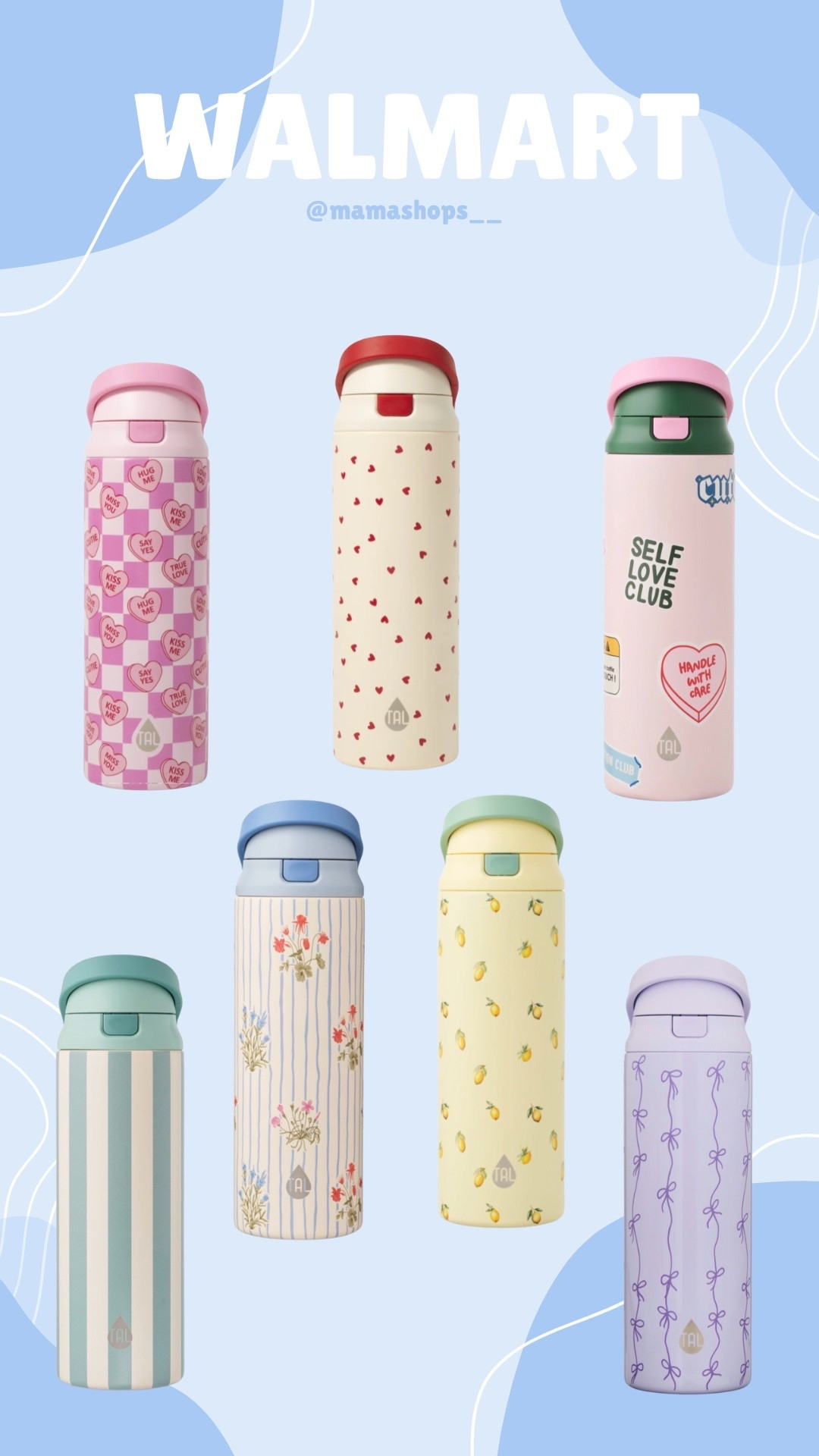 Checkout these girly, valentines themed & cool stainless steel chug + straw lids 💖
Perfect for school, sports or on the go!

All linked here at Walmart 

#LTKValentine #LTKKids #LTKSeasonal