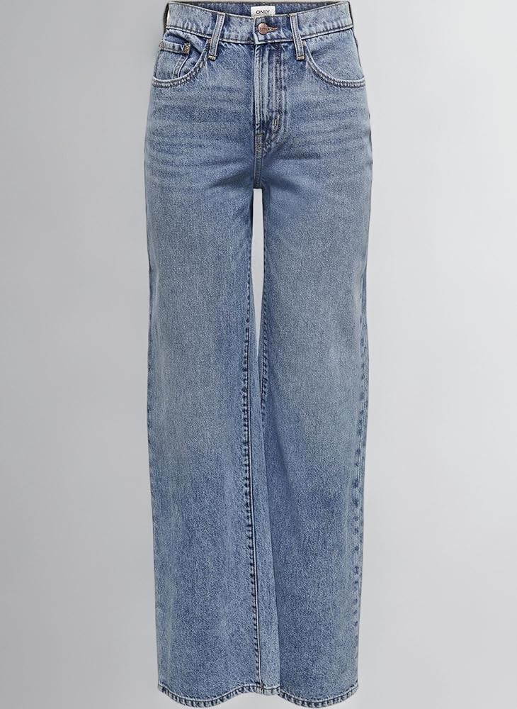 ONLY Women's Onlhope Ex Hw Wide DNM DNM Guabox Jean Pants | Amazon (UK)