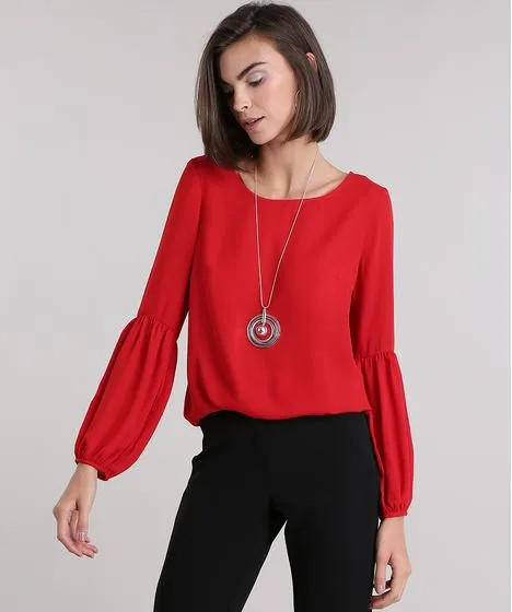 Blusa Ampla Vermelha | C&A BR