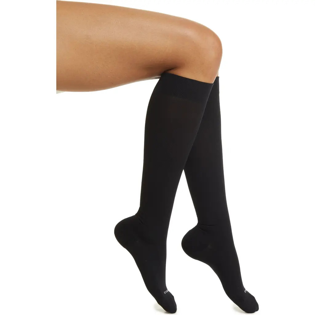 COMRAD Compression Knee High Socks in Black at Nordstrom, Size Large | Nordstrom
