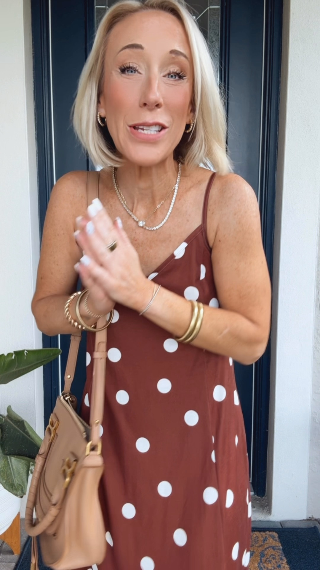 My ootd:
• polka dot dress -size small. 


#LTKOver40 #LTKootd #LTKSeasonal