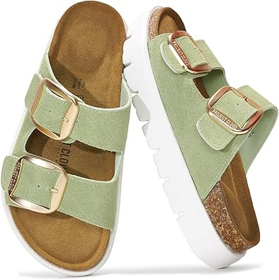 Project Cloud Genuine Leather Platform Sandals Women Footwear - Wedge Chunky Sandals Womens sanda... | Amazon (US)