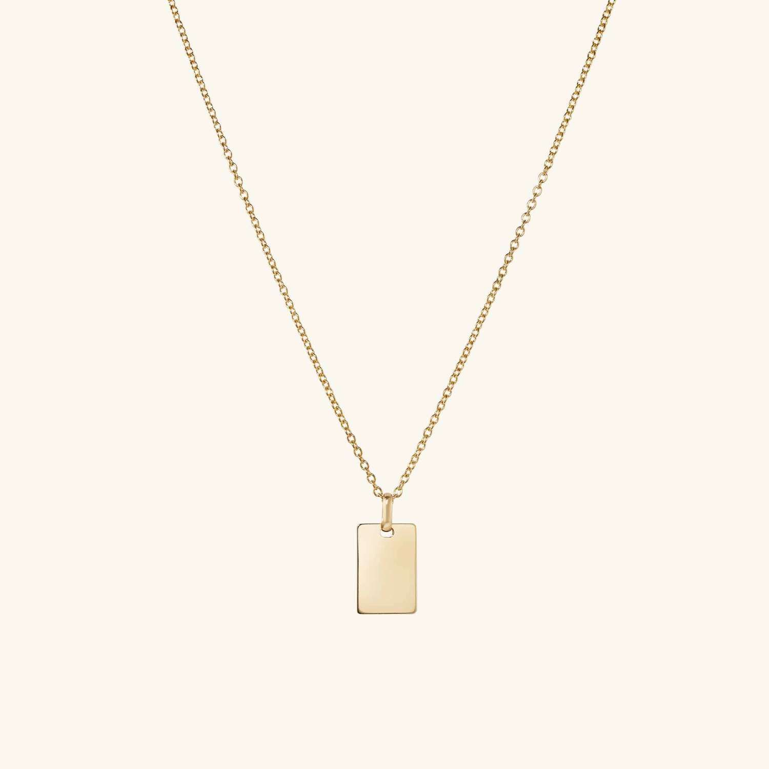Cable Chain Tag Necklace | Mejuri (Global)