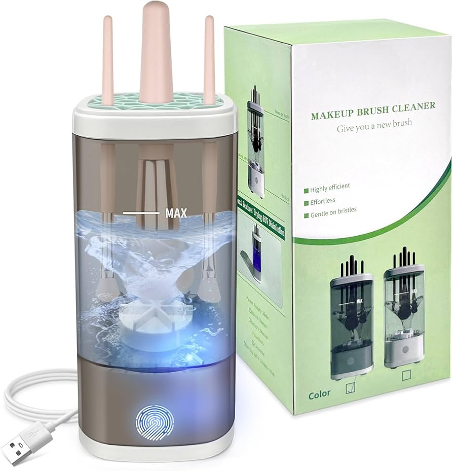 Electric Makeup Brush Cleaner Machine, Ultimate Efficient Automatic Cleaner for All Types of Make... | Amazon (US)