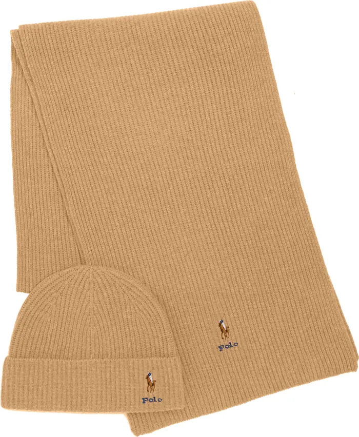 Pony Merino Wool Hat & Scarf Set | Nordstrom