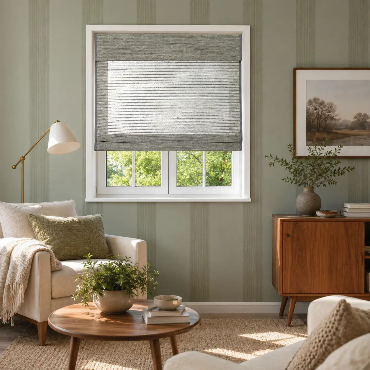 Rae Natural Ramie Flax Woven Wood Shades - Series C | TWOPAGES