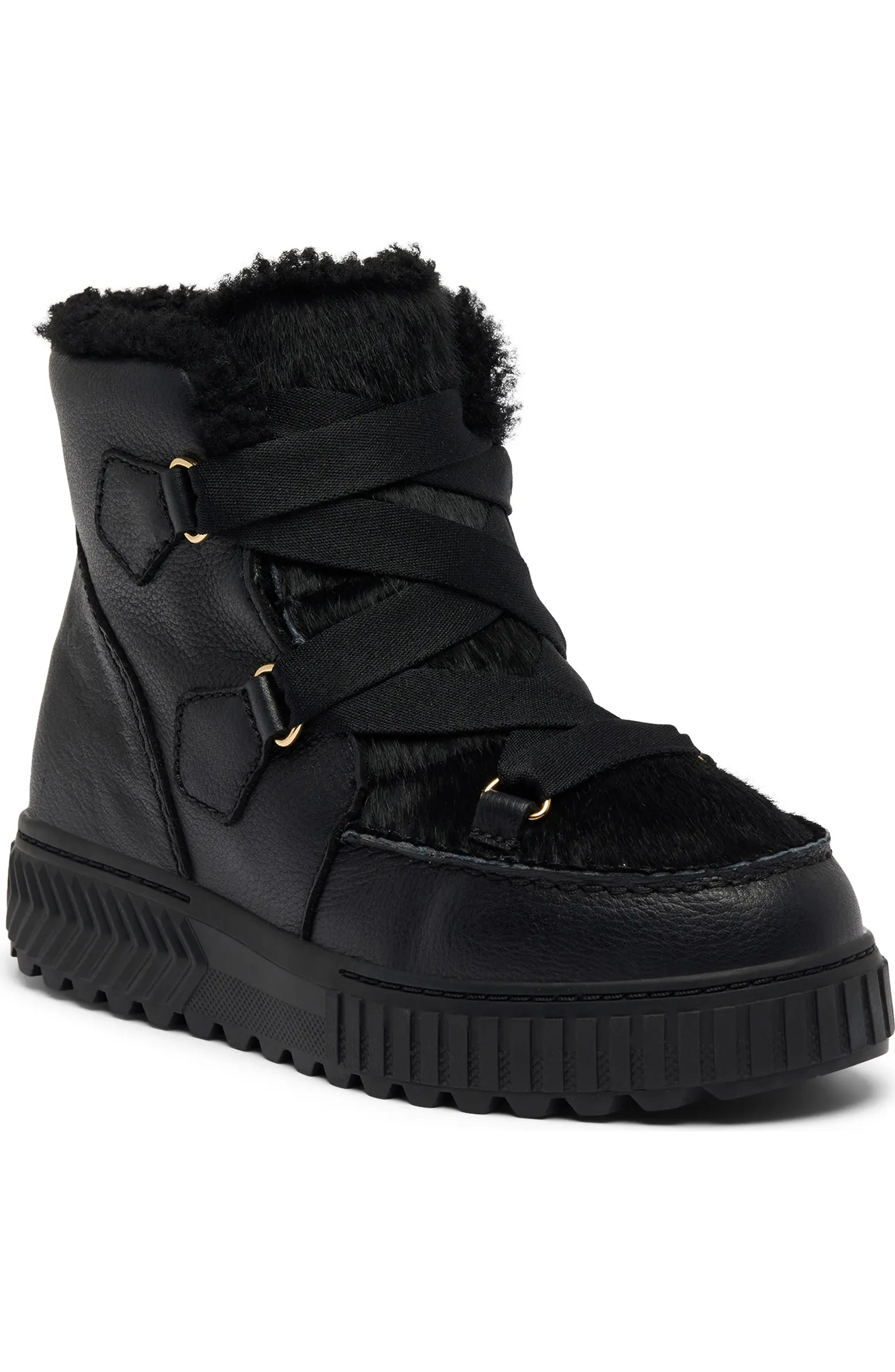 One Ave™ Alpine Genuine Shearling Waterproof Boot (Women) | Nordstrom