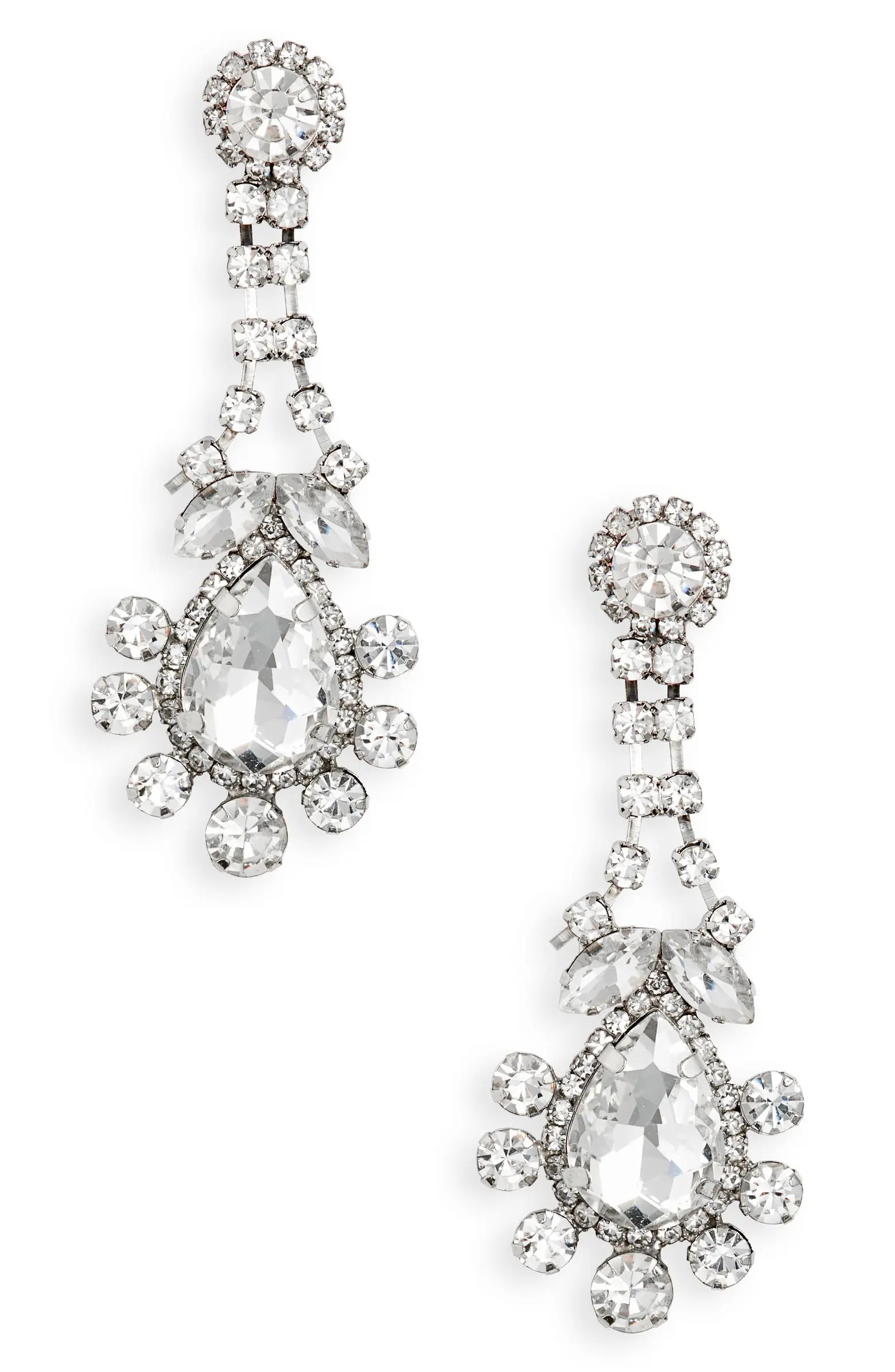 Fancy Crystal Teardrop Earrings | Nordstrom