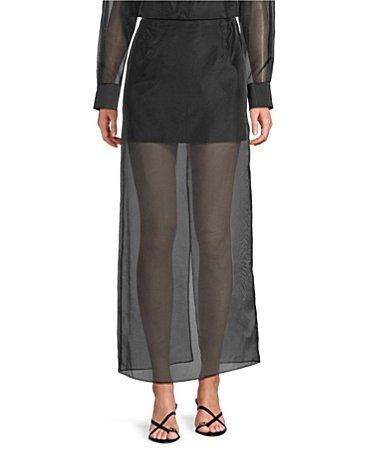 Antonio Melani Priscilla Coordinating Sheer Organza Midi Skirt - 0 | Dillard's