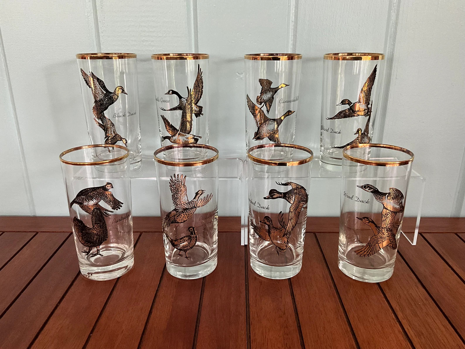 Galaxy Distinctive Bird Glass- Black Duck, Canada Goose, Canvasback, Mallard, Partridge, Pheasant... | Etsy (Global)