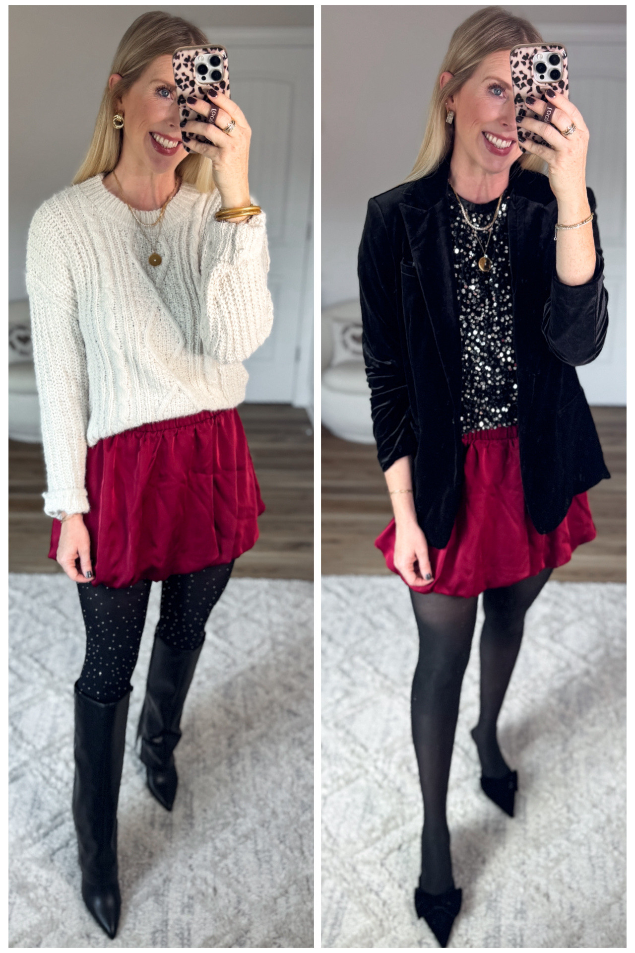 2 ways to style this under $15 bubble skirt from Walmart! Size small 

#LTKStyleTip #LTKFindsUnder50 #LTKHoliday