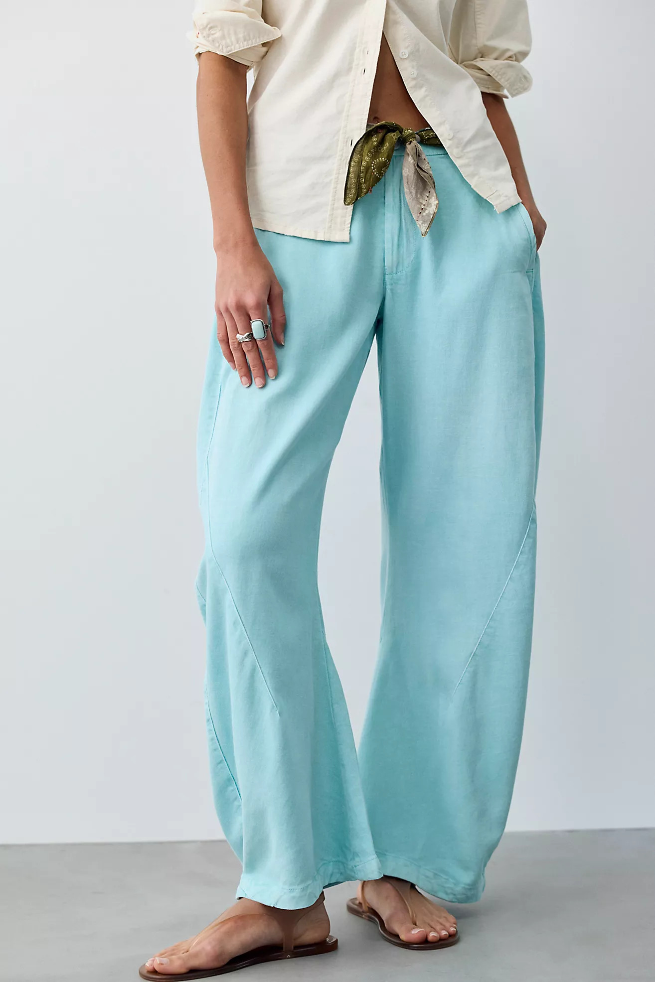 Spotlight Washed Barrel Chino Trousers | Free People (Global - UK&FR Excluded)