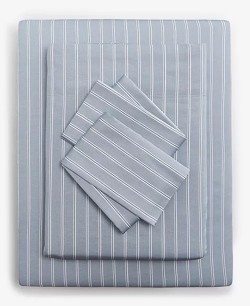 Printed Cotton Sateen 4-Pc. Sheet Set, Queen, Exclusively at Macy's | Macy's