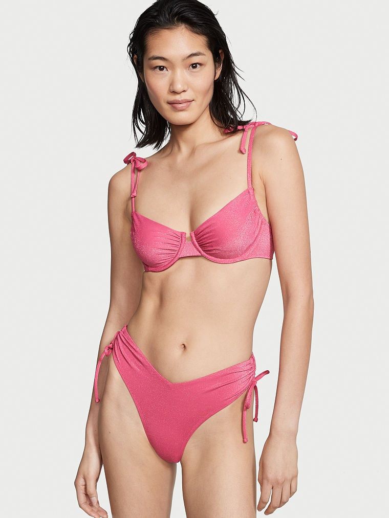 Ruched Shine Underwire Adjustable  Bikini Top | Victoria's Secret (US / CA )