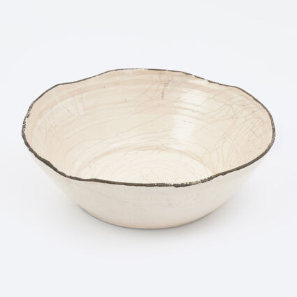 Beige Stoneware Dish Vase 13x45cm | TK Maxx
