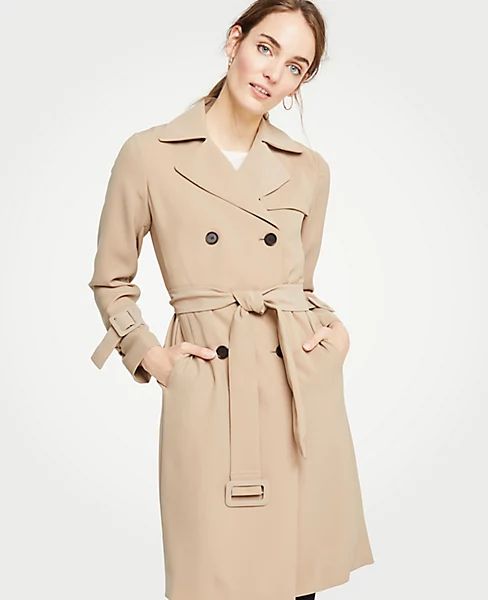 Flounce Sleeve Trench | Ann Taylor (US)