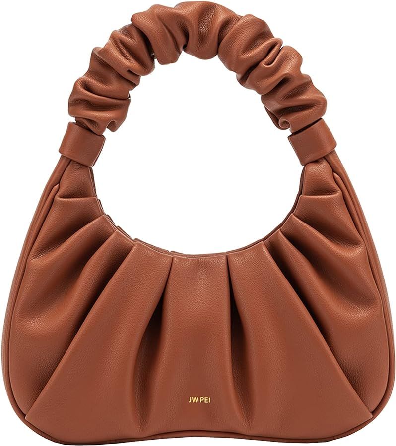 Amazon.com: JW PEI Women's Gabbi Ruched Hobo Handbag (Dark Brown) : Clothing, Shoes & Jewelry | Amazon (US)