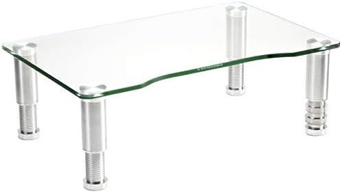 Clear Tempered Glass Computer Monitor Riser with Height Adjustable Multi Media Desktop Stand for ... | Amazon (US)