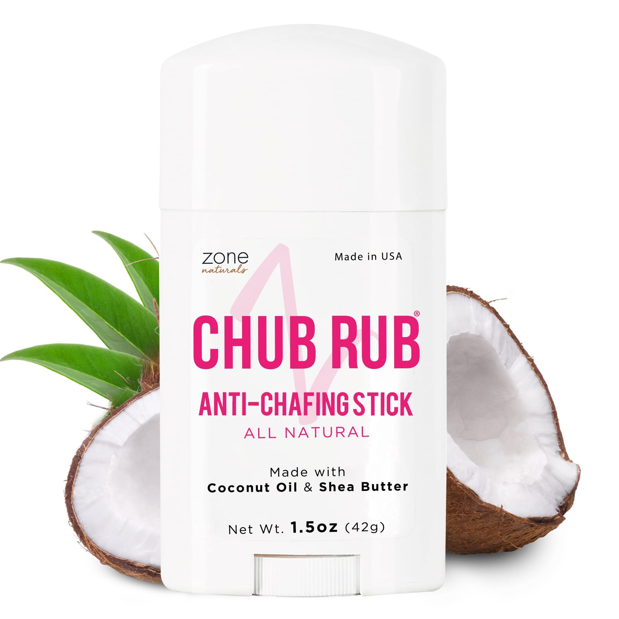 Zone Naturals Chub Rub Stick - 100% Natural Anti Chafing Stick - Friction Defense Anti Chafe Stic... | Amazon (US)