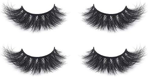 Huapan 4D Mink Eyelashes, 100% Natural, Dramatic Lashes for Fashion, Wedding, and Everyday | Amazon (US)