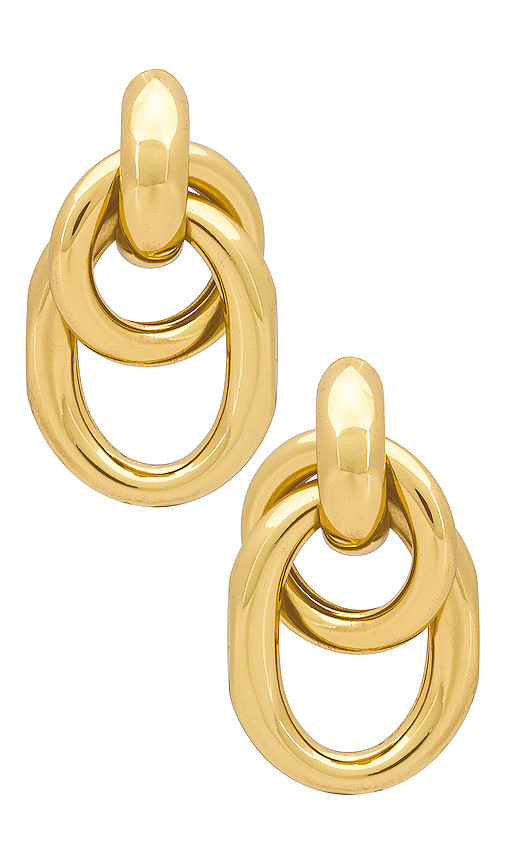 Ami Hoops in Gold | Revolve Clothing (Global)