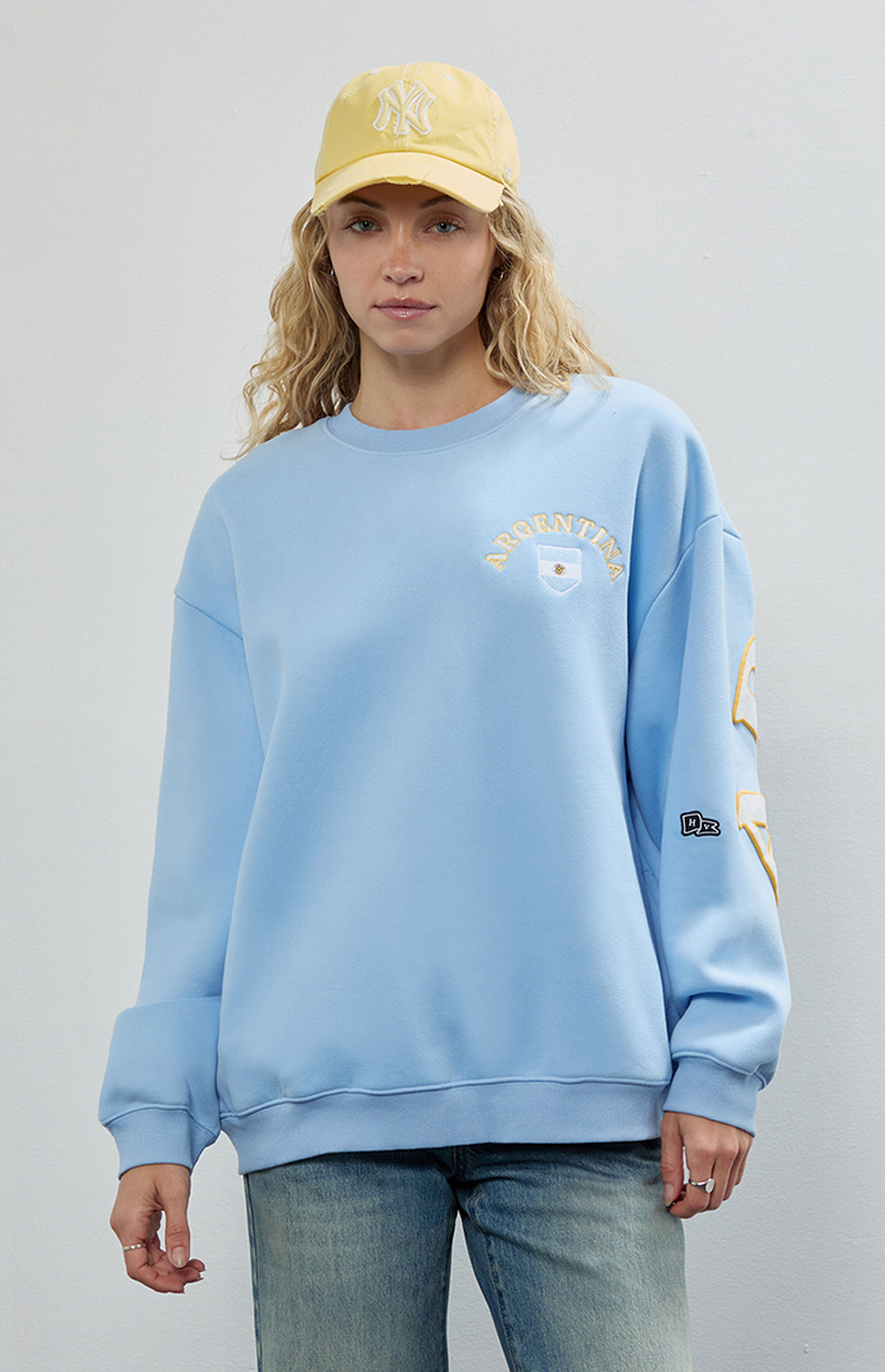 HYPE & VICE Argentina Crew Neck Oversized Sweartshirt | PacSun