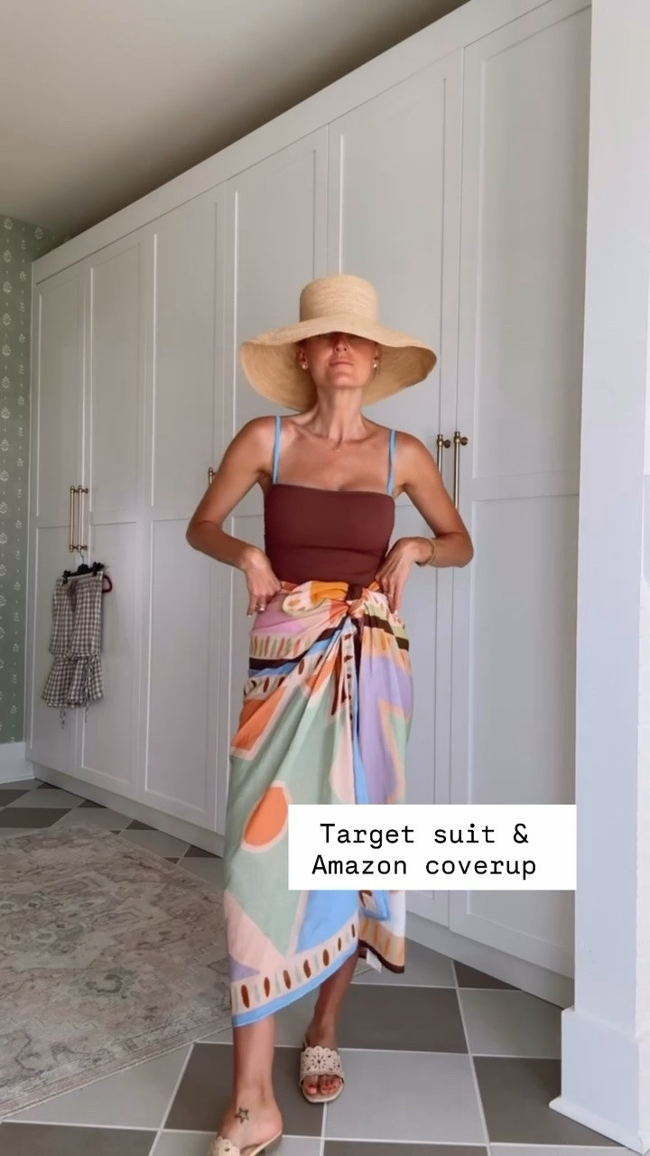 A sarong is one of my favorite cover up's for the beach! Amazon has so many cute prints! Wearing M in this swimsuit! Loverly Grey, swimsuit, sarong, vacation looks, resort wear, cover up

#LTKootd #LTKSeasonal #LTKSwim
