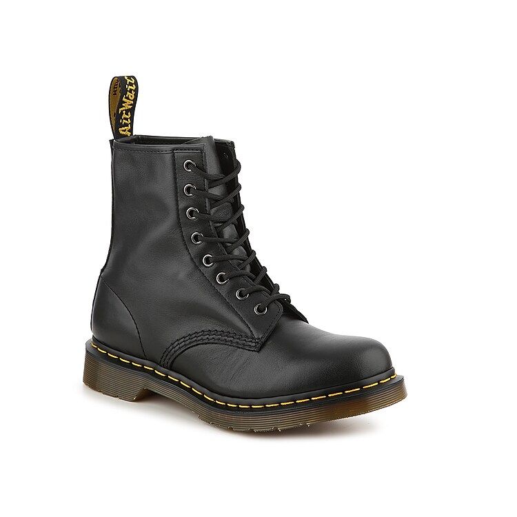 Dr. Martens 1460 Combat Boot - Women's - Black Leather | DSW