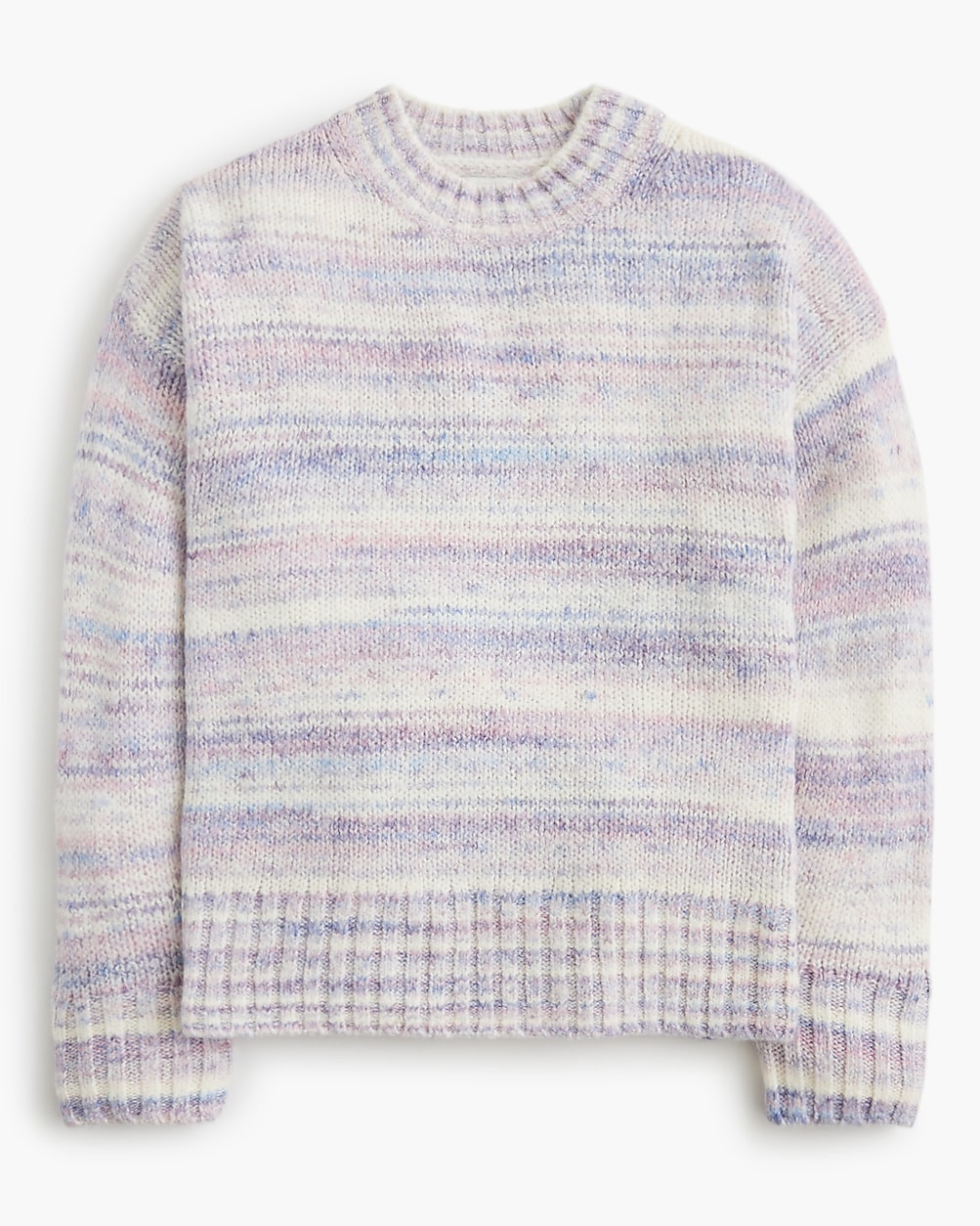 Space-dyed mockneck boyfriend sweater | J.Crew Factory