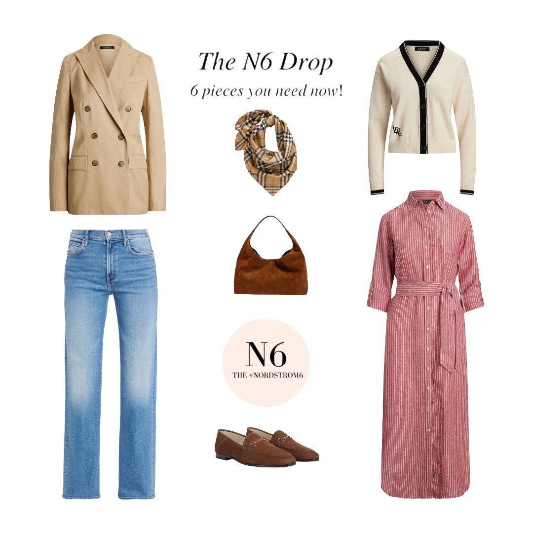 The N6 August Drop is here! This time my 4 stylist friends and I chose classic styles that you can wear now and later. 

There’s a Ralph Lauren double-breasted trench, cardigan and linen dress, a rich brown suede bag and loafer and a Burberry silk scarf. You’ll get many stylish YEARS out of these closet additions! Outfits to come...

#LTKStyleTip #LTKOver40 #LTKSeasonal