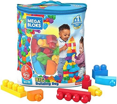 Amazon.com: Mega Bloks First Builders Big Building Bag with Big Building Blocks, Building Toys fo... | Amazon (US)