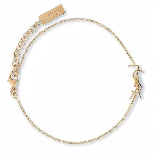 Dainty Gold Initial Bracelet for Women, Trendy Minimalist Gold Link Bracelet, Light Luxury Chain ... | Amazon (US)