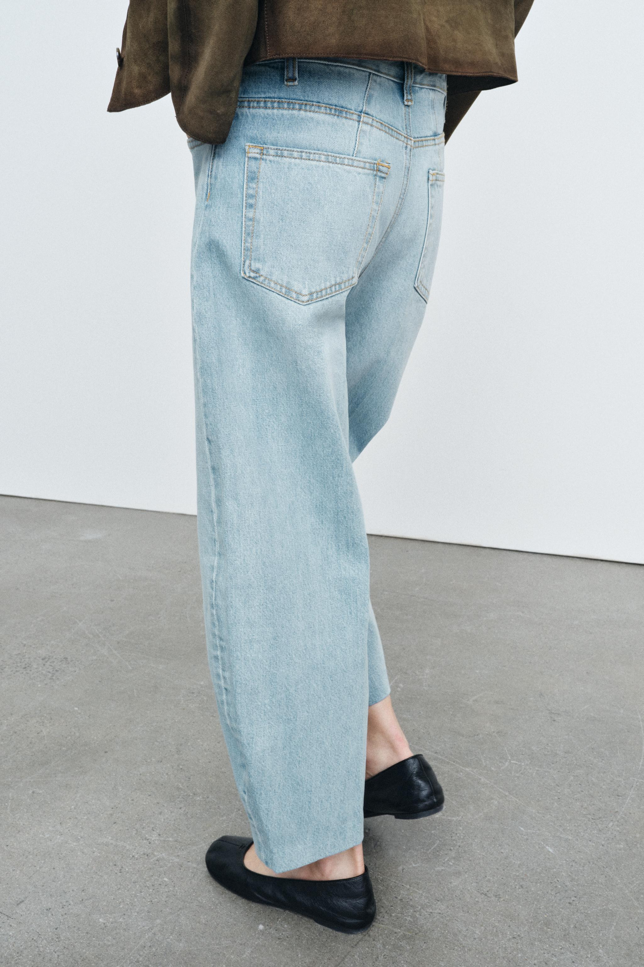 ZW COLLECTION BARREL HIGH-WAIST JEANS | Zara US
