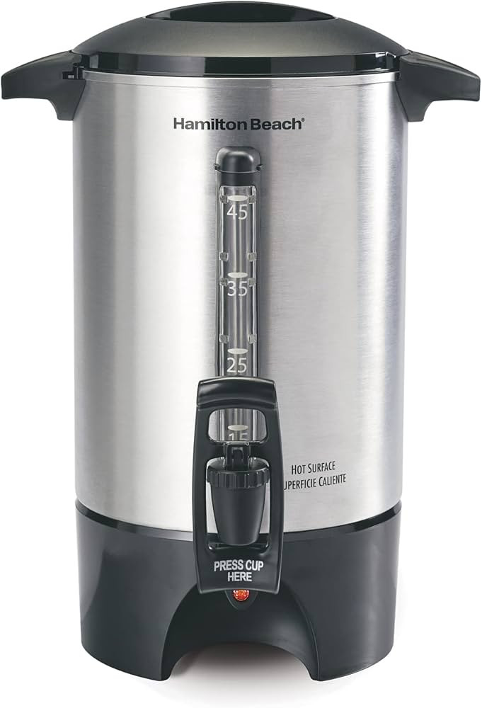 Hamilton Beach 45 Cup Coffee Urn and Hot Beverage Dispenser, Silver (40519) | Amazon (US)