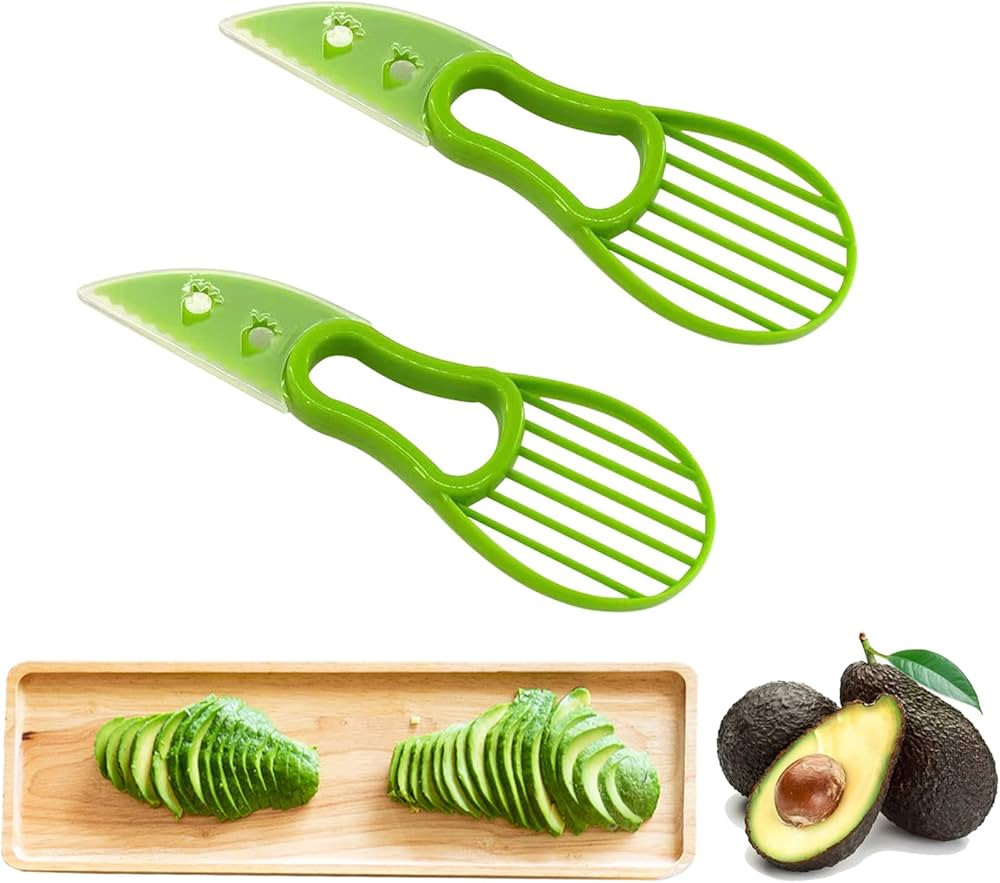 Avocado Cutter Tool - 3-in-1 Avocado Slicer and Pitter, Perfect for Mashing and Making Guacamole ... | Amazon (US)