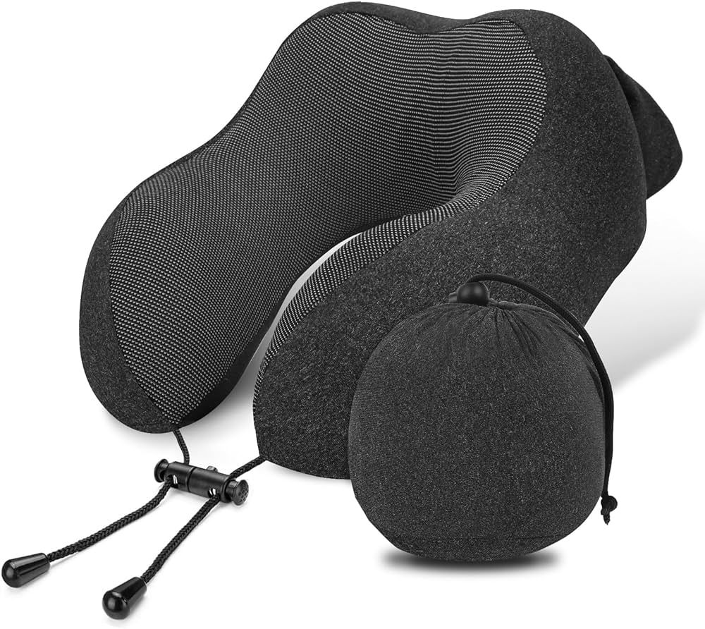 LUXSURE Travel Pillow - Memory Foam Neck Pillow Travel with Supportive Function, Travel Essential... | Amazon (CA)