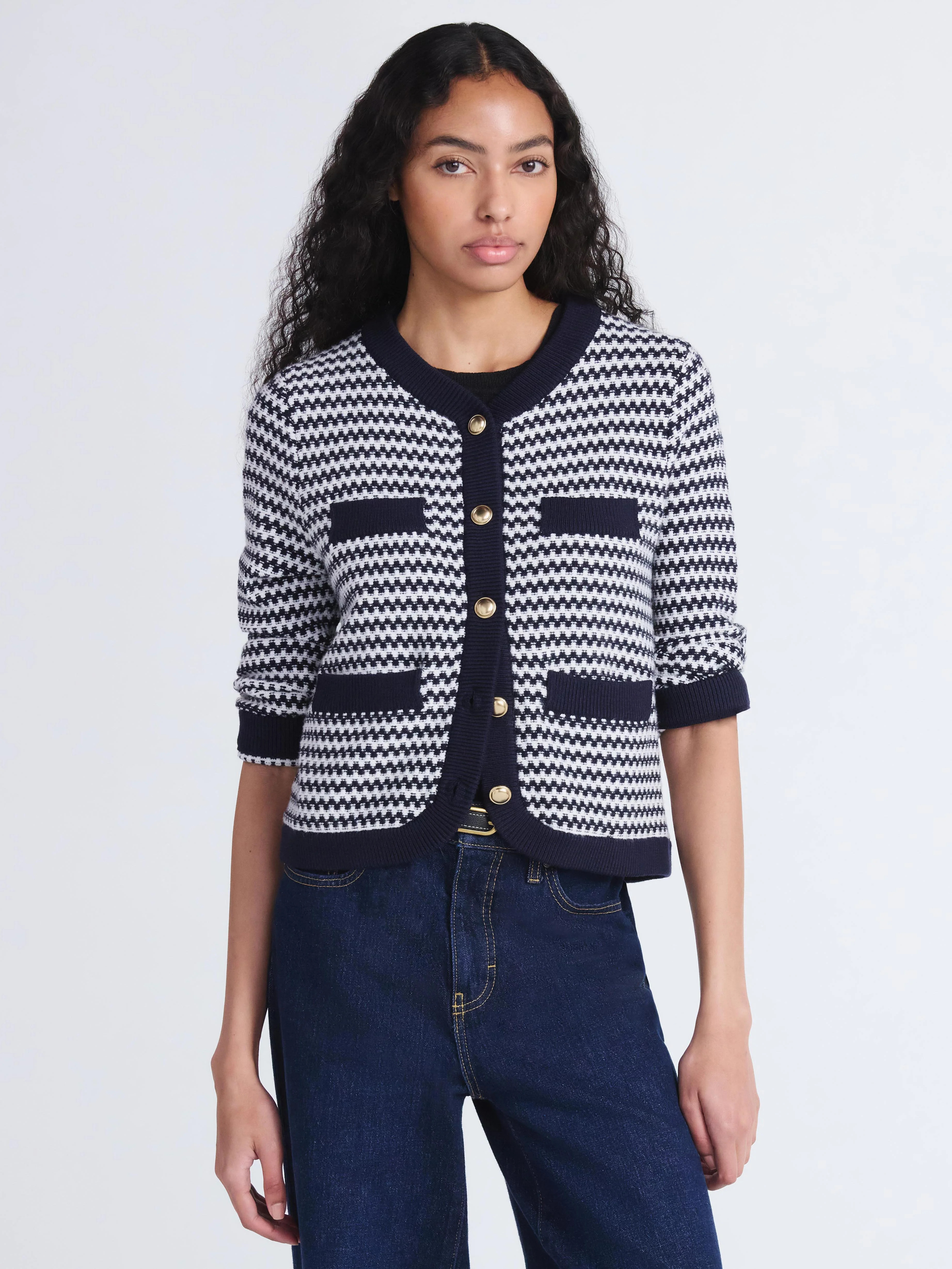 Free Assembly Women's and Women's Plus Textured Cardigan Sweater with Welt Pockets, Lightweight, ... | Walmart (US)