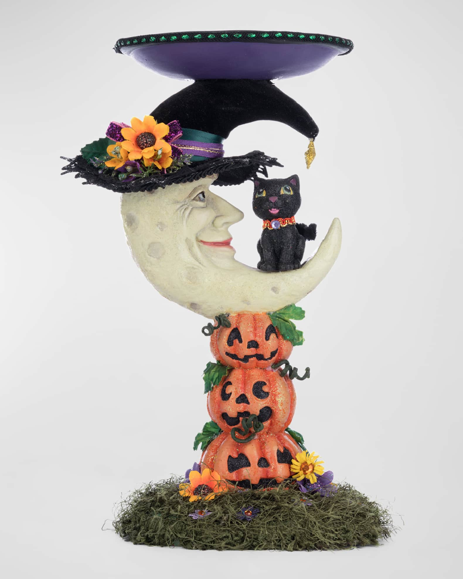 Jacks and Cats Moon Pillar Candle Holder | Neiman Marcus