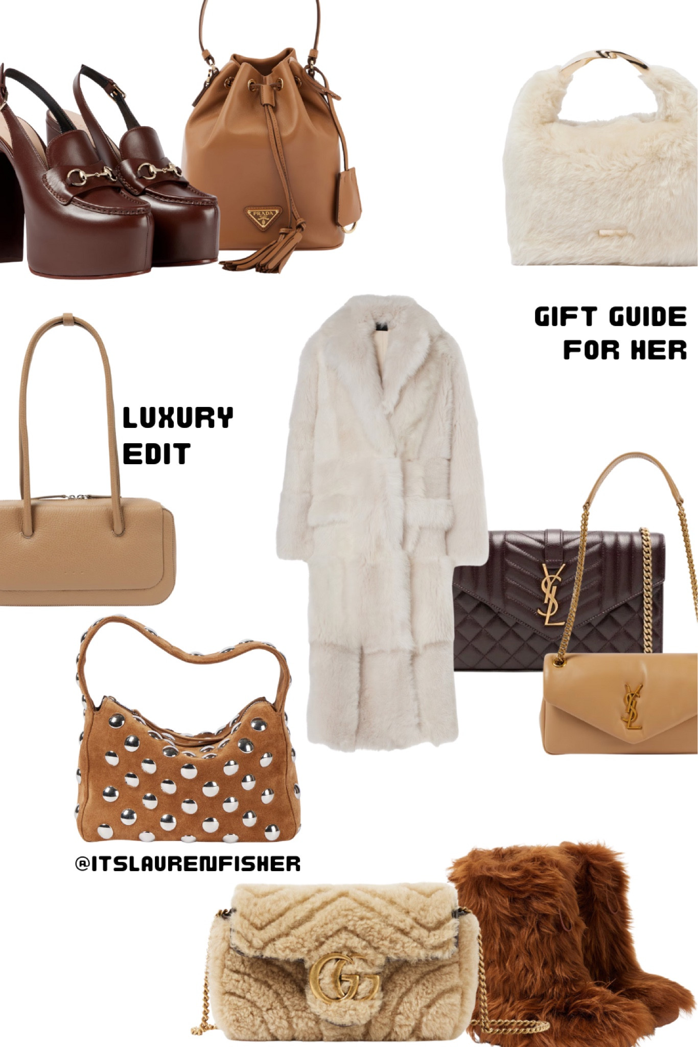 Gift guide for her - luxury edit 

prada / gucci / ysl / designer handbag / winter capsule wardrobe / fall fashion / winter fashion / winter outfits / christmas gift / gift guide / christmas gifts for her / christmas gift guide / christmas gift ideas / christmas gift guide for her / christmas gift guide 2024 / gift ideas for women / gift guide for her / last minute / 2024

#luxuryfashion #giftguide #christmasgiftideas #giftideasforwomen #giftguideforher

#LTKluxury #LTKwinter #LTKgiftguide